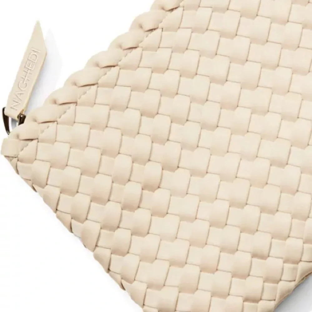 Naghedi Cream Woven Tote Bag - Size Small - Picture 5 of 11